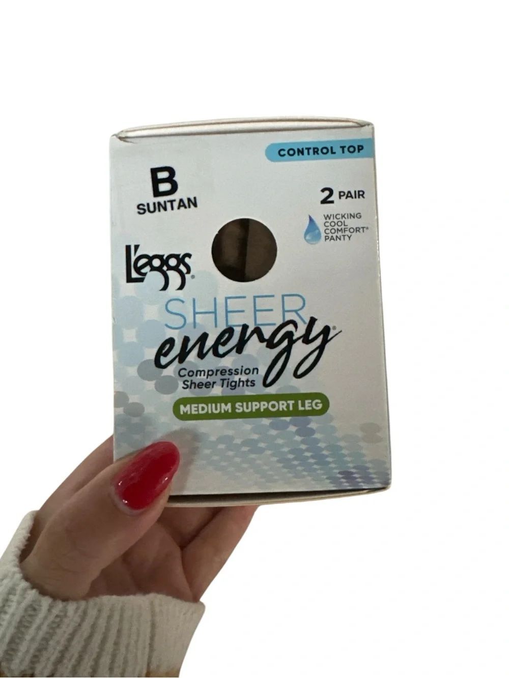 L'eggs Sheer Energy Compression Sheer Tights NWT